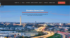 Desktop Screenshot of donatelifedc.org